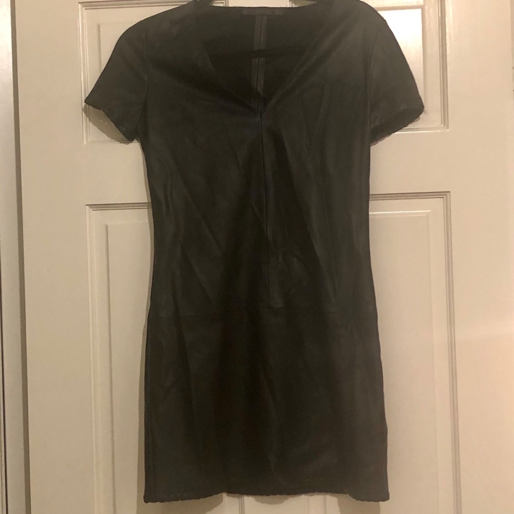 Black Leather Dress